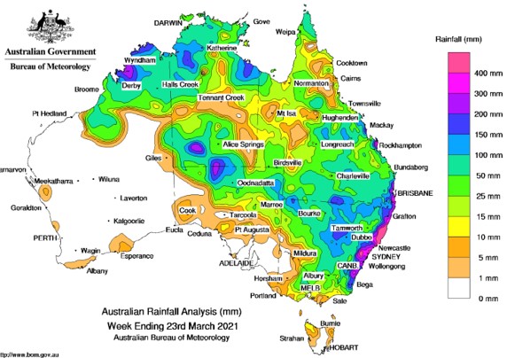 This map of the rainfall over the last week tells the story