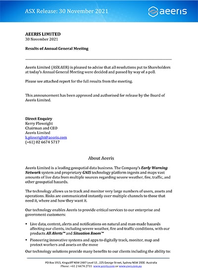 Notice of Meeting