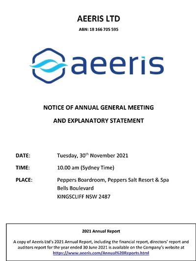 Results of 2021 AGM