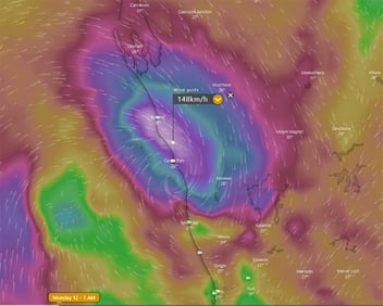 Two tropical cyclones threatening Western Australia