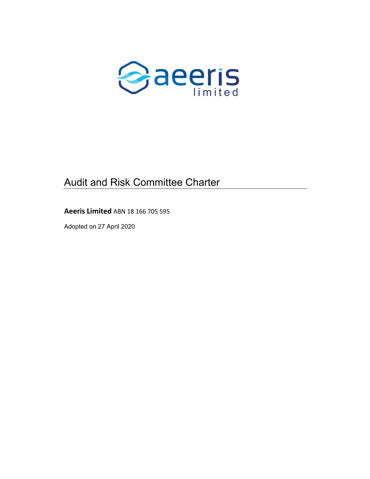 AER Audit and Risk Committee Charter