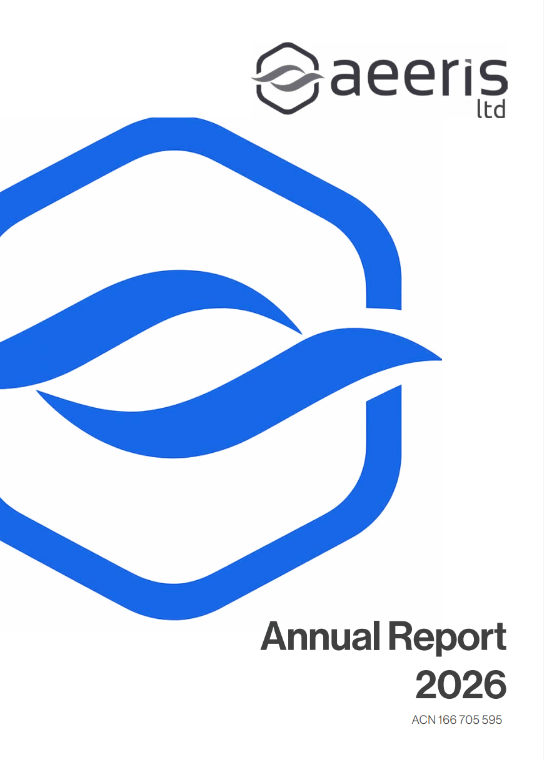 Aeeris Annual Report cover 2026